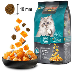 LEONARDO ADULT FISH WITH SALMON 1.8KG - SAUSĀ BARĪBA KAĶIEM AR LASI