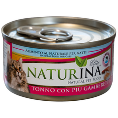 NATURINA ELITE WET TUNA WITH SHRIMPS 70G - КОНСЕРВЫ ДЛЯ КОШЕК (ТУНЕЦ С КРЕВЕТКАМИ)