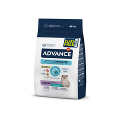 ADVANCE CAT STERILIZED HAIRBALL 8+2 KG - pilnvērtīga sausā barība sterilizētiem pieaugušiem kaķiem, kuriem ir problēmas ar gremošanas traktu
