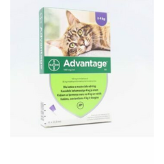 ADVANTAGE 80MG 10% ŠĶĪD 0.8ML KAĶIEM VIRS 4KG N1