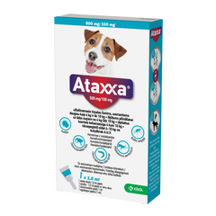 ATAXXA 500/100MG ŠĶĪD 1ML SUŅIEM 4-10KG N1