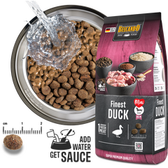 BELCANDO FINEST DUCK 12.5KG - SAUSĀ BARĪBA SIŅIEM AR NORMĀLU AKTIVITĀTES LĪMENI
