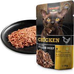 LEONARDO влажный корм для кошек с курицей и рублёной говядиной 70 г