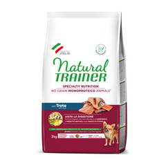NATURAL TRAINER DOG NO GRAIN ADULT SMALL&TOY TROUT 2 KG - полнорационный и сбалансированный корм для взрослых собак мелких пород 