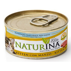 NATURINA ELITE KITTEN CHICKEN WITH BEEF 70G - КОНСЕРВЫ ДЛЯ КОТЯТ С ГОВЯДИНОЙ