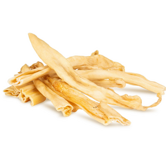 HAU & MIAU dog treat - rabbit skin strips, approx. 20–25 cm, 250 g - papildbarība suņiem, kaltētas truša ādas strēmelītes