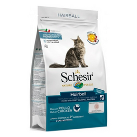 Schesir Hairball 1.5kg - sausā barība pret spalvu kamoliem kuņģī kaķiem
