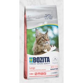 Bozita Wheat Free Large Salmon 400g - Bezkviešu sausā barība ar lasi lielo šķirņu kaķiem