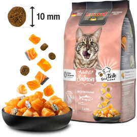 LEONARDO ADULT GF SALMON 7.5KG - BEZGRAUDU SAUSĀ BARĪBA KAĶIEM AR LASI