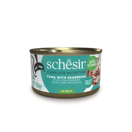 Schesir Cat Tuna with sea bream in jelly 85g - Tuncis ar jūras breksi želejā