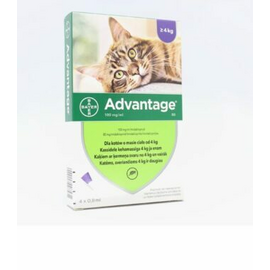 ADVANTAGE 80MG 10% ŠĶĪD 0.8ML KAĶIEM VIRS 4KG N1