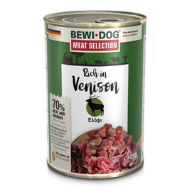 BEWI DOG RICH IN VENISON 400G - KONSERVI SUŅIEM AR BRIEŽA GAĻU