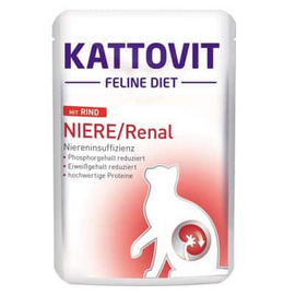 KATTOVIT Renal Rind 85g - Konservi kaķiem ar liellopu gaļu
