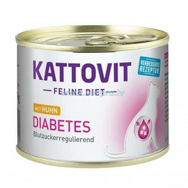 KATTOVIT DIABETES CHICKEN 185G - KONSERVI KAĶIEM AR VISTU