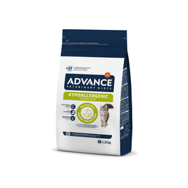 ADVANCE VETERINARY DIETS CAT HYPOALLERGENIC 1.25KG — KAĶIEM AR BARĪBAS NEPANESĪBU UN ALERĢIJĀM