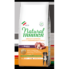 NATURAL TRAINER DOG SENSITIVE NO GLUTEN MEDIUM/MAXI ADULT DUCK 10+2 KG - pilnvērtīga bezglutēna barība pieaugušiem suņiem. Ar pīles gaļu.