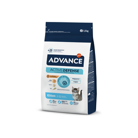 ADVANCE CAT KITTEN 1.5 KG - КAĶĒNIEM NO 2 LĪDZ 12 MENEŠIEM (VISTA UN RĪSI)