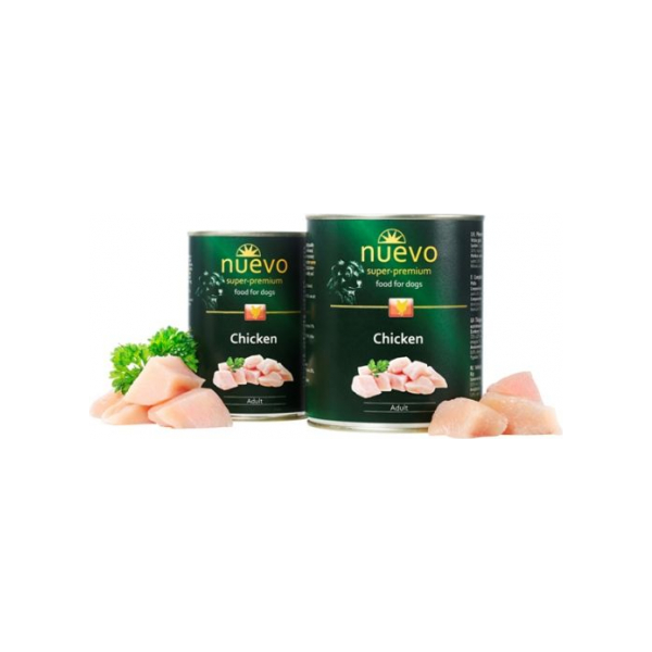 Nuevo Dog Chicken 400g - Konservēta barība suņiem (vista)