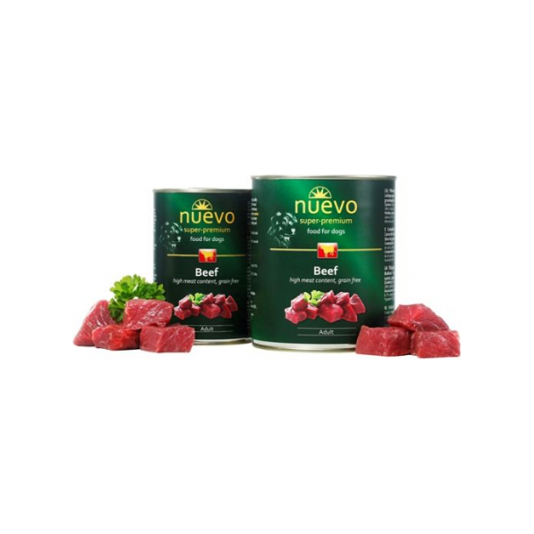 Nuevo Super Premium Beef 400g - Konservēta barība suņiem ar liellopa gaļu