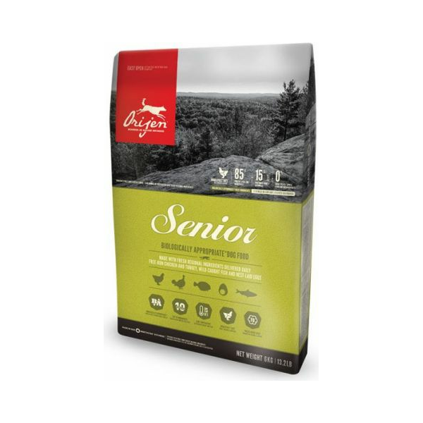 Orijen Senior 11.4kg - Visu šķirņu vecākiem suņiem (vista un tītars)