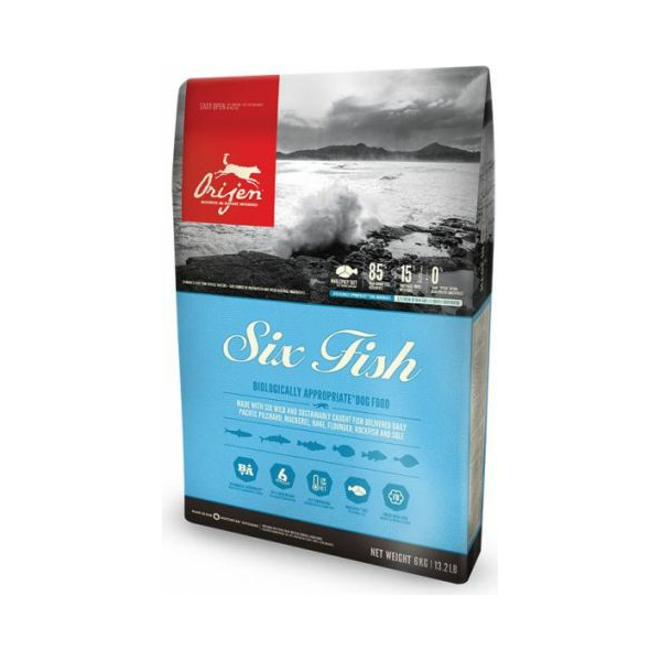 Orijen 6 Fish 11.4kg - Visu šķirņu suņiem (zivis)