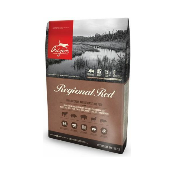Orijen Regional Red 6кг - Для cобак всех пород (Красное мясо)