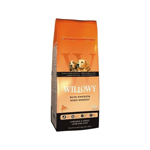 Willowy Dog High Energy 20kg - Visu šķirņu suņiem (ar jēru un rīsiem)