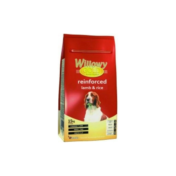 Willowy Gold Reinforced Lamb&Rice 15kg - Visu šķirņu suņiem (ar jēru un rīsiem)