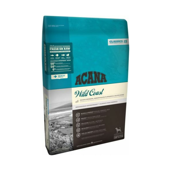 Acana Wild Coast Dog 2kg - Visu šķirņu suņiem (zivis)