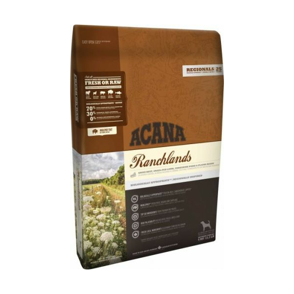 Acana Ranchlands 2kg - Visu šķirņu suņiem (ar liellopu)