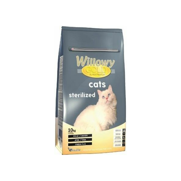 Willowy Gold Cat Sterilized 10kg - Pieaugušiem kaķiem (vista un tuncis)