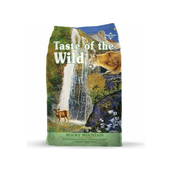 TOW Taste Of The Wild Rocky Cat Mountain Feline Formula 2kg - Bezgraudu pilnvērtīga sausā barība kaķiem ar brieža cepeti un ceptu lasi