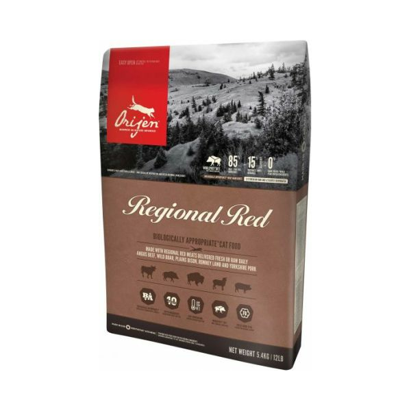 Orijen Regional Red 340g - Sausā barība kaķiem visos dzīves posmos