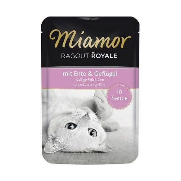 Miamor Ragout Royale 100g - Konservi mērcē ar pīli un mājputnu gaļu