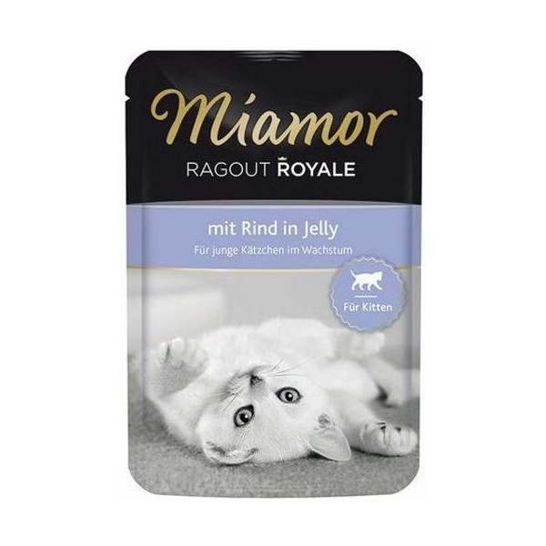 Miamor Ragout Royale 100g - Konservi želējā kaķēniem ar liellopu