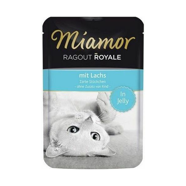 Miamor Ragout Royale 100g - Konservi želējā ar lasi