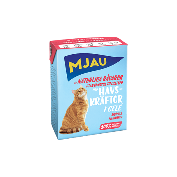 Bozita Mjau Lobster 380g - Sulīgi gabaliņi želejā ar OMĀRU