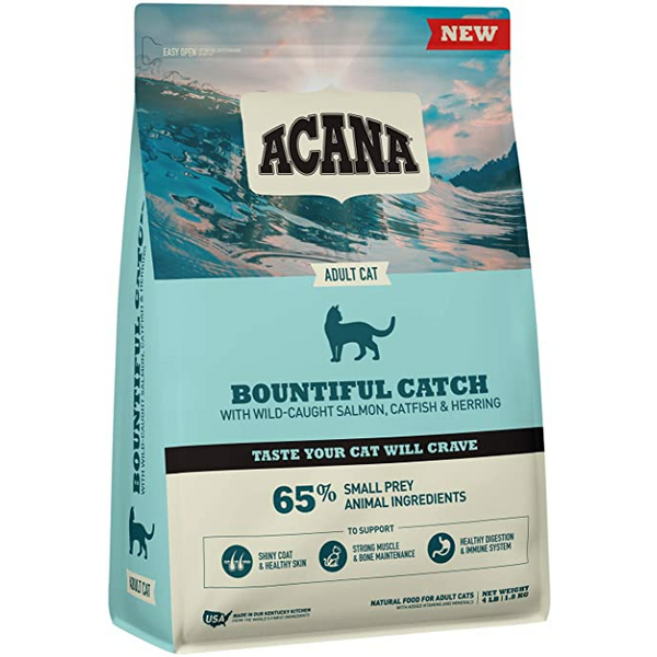 Acana Bountiful Catch Cat1.8kg - Kaķiem ar lasi un siļķi