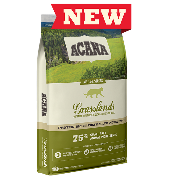 Acana Grasslands Grain Free 4.5kg - Pieaugušiem kaķiem