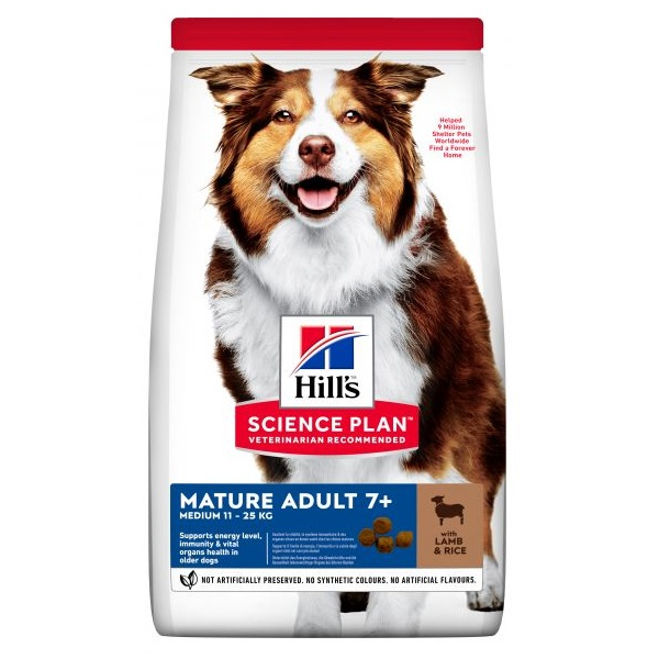 HILLS SP Hill's Science Plan™ MEDIUM MATURE ADULT с бараниной 14 kг