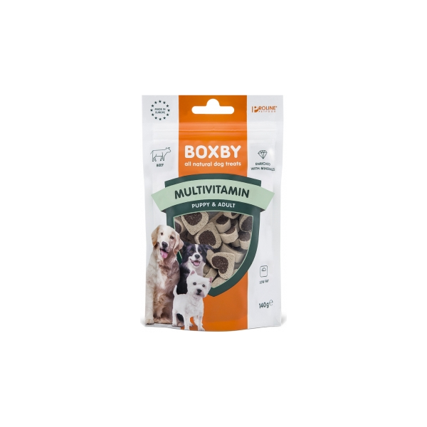 BOXBY MULTIVITAMIN SNACKS 140G - КОМПЛЕКС ВИТАМИНОВ ДЛЯ ВЗРОСЛЫХ СОБАК