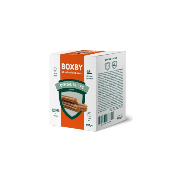 BOXBY DENTAL CARE STICK 600G - ПАЛОЧКИ ДЛЯ ОЧИСТКИ ЗУБОВ ДЛЯ ВЗРОСЛЫХ СОБАК