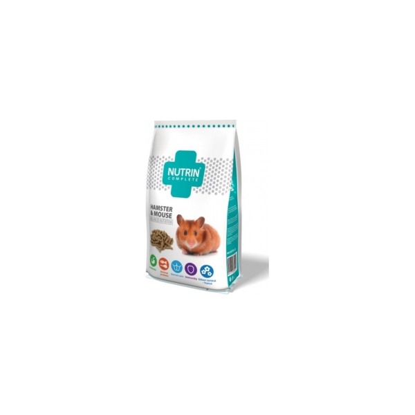 NUTRIN  Complete - Hamster & mouse 400gr - ПОЛНОЦЕННЫЙ ЭКСТРУДИРОВАННЫЙ КОРМ ДЛЯ ХОМЯКОВ И МЫШЕК