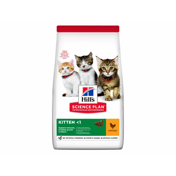 HILL'S CAT KITTEN CHICKEN 1.5kg  - sausā barība ar vistu kaķēniem