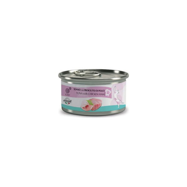 Chef Cat Tuna with Chicken Ham 80g - Konservi ar Tunci un Vistas šķiņķi