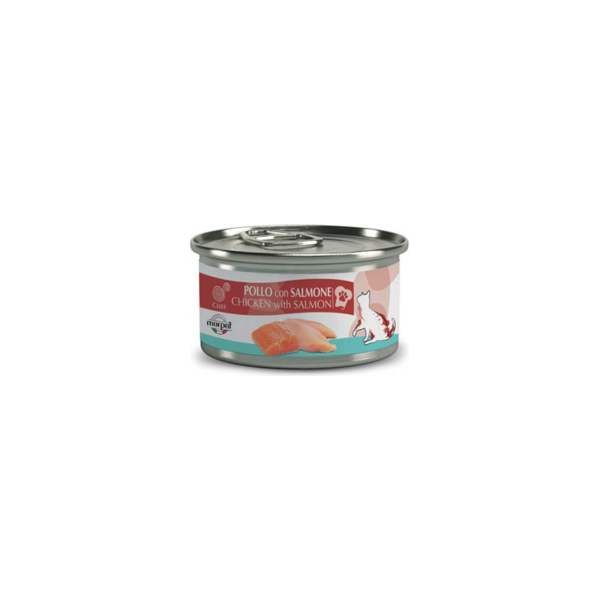 Chef Cat Chicken with Salmon 80g - Konservi ar Vistas gaļu un Lasi