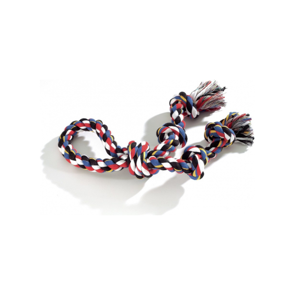 Rotaļlieta suņiem - Kokvilna virve ar mezgliem 43cm/280gr