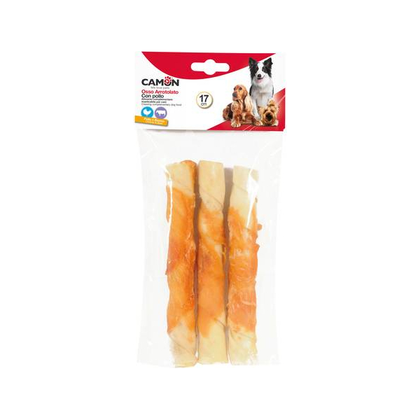 Košļājamais jēlādas rullītis ar vistu 140gr - Gardums siņiem