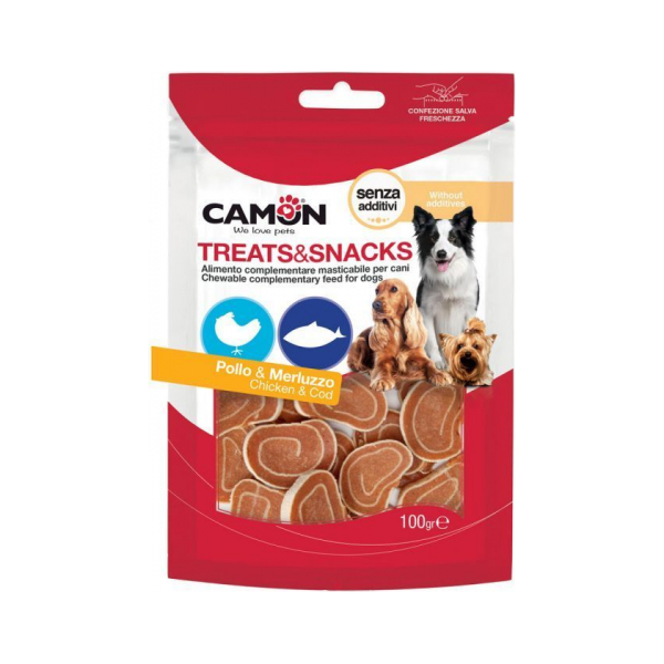 Suši ar vistu un mencu 100g - Gardums suņiem