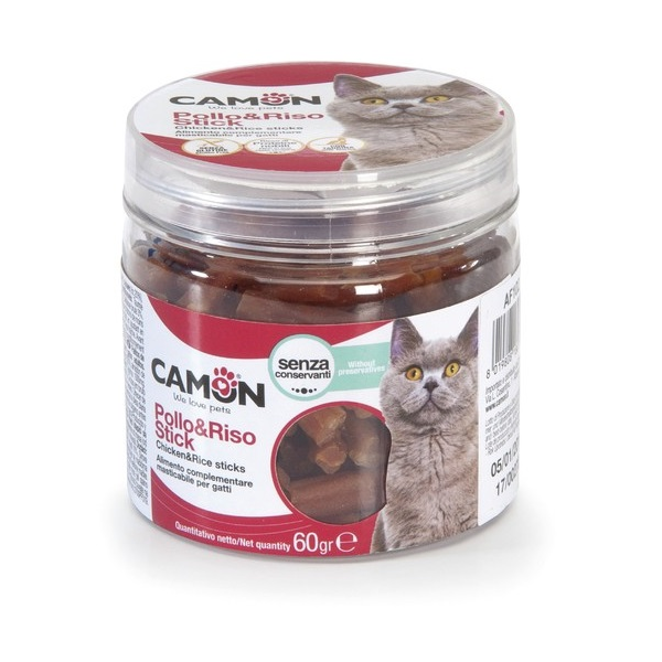 Gardums kaķiem - vistas / rīsa gabaliņi 60g